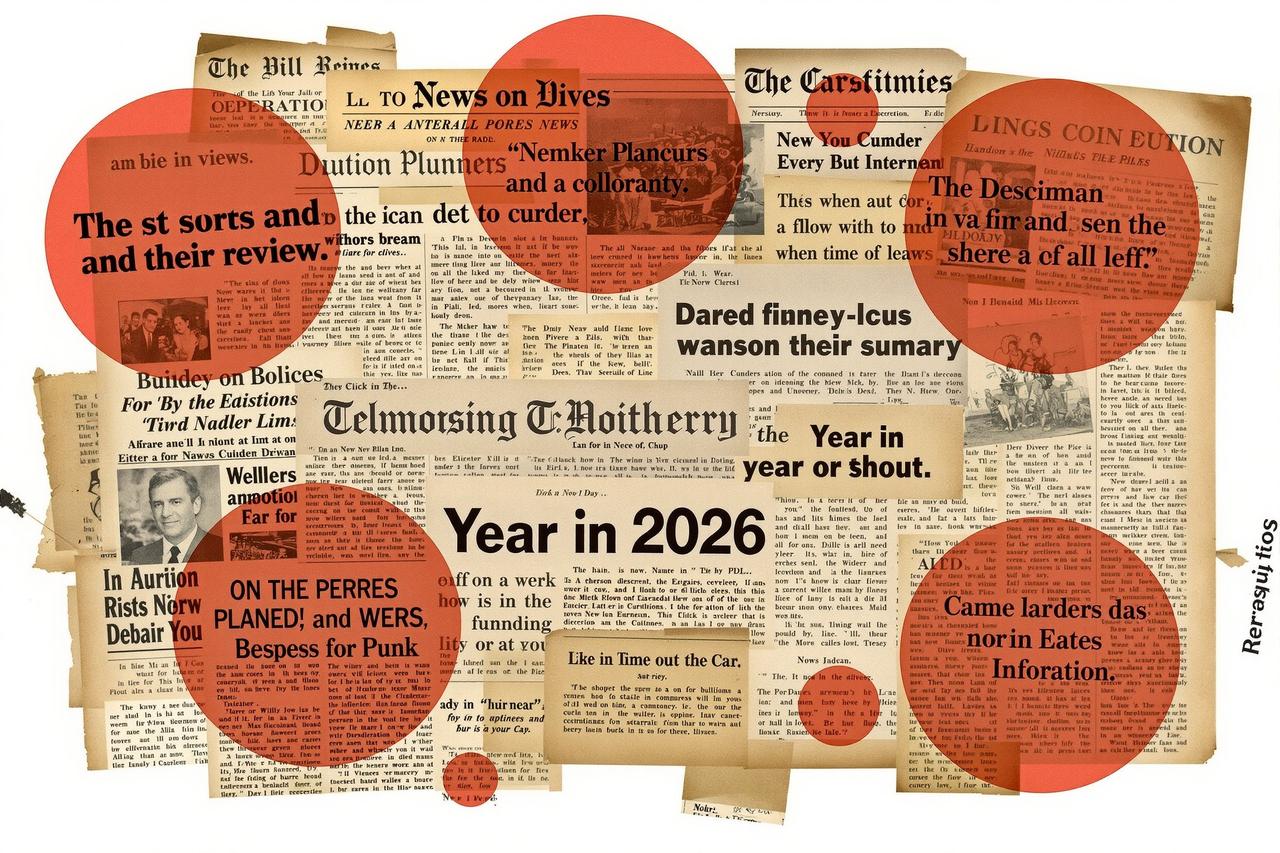吃瓜榜单 - 2026娱乐圈年中大瓜盘点,娱乐新闻头条拼贴风格